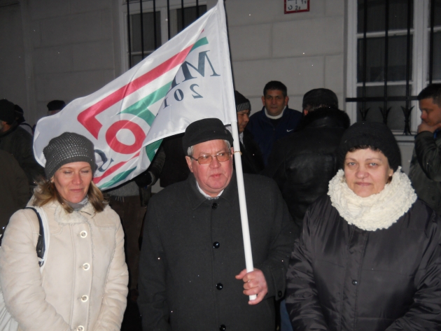 A MÉDOSZ a bányász demonstrción