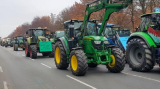 2500 traktor az utcán Brüsszelben